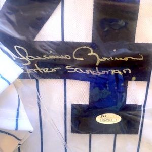 A signed Mariano Rivera jersey.